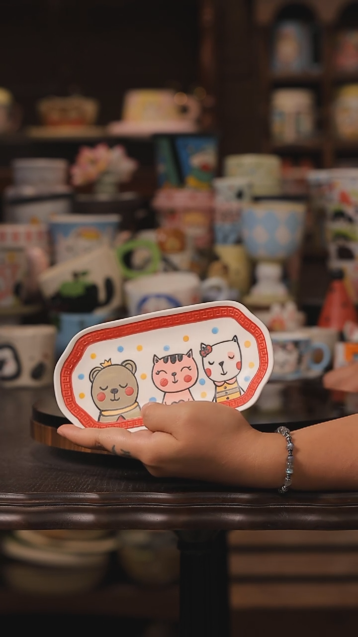 摆件景德镇釉下彩绘设计师款式陶瓷