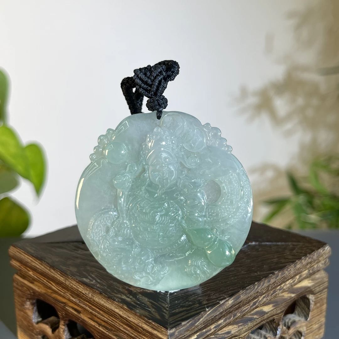 JTW16-137 天然缅甸A货翡翠  财神