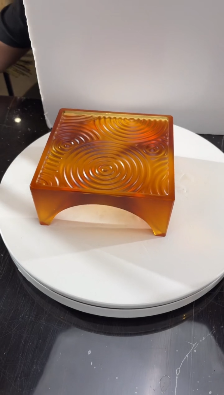 摆件琥珀金壶承艺术摆件