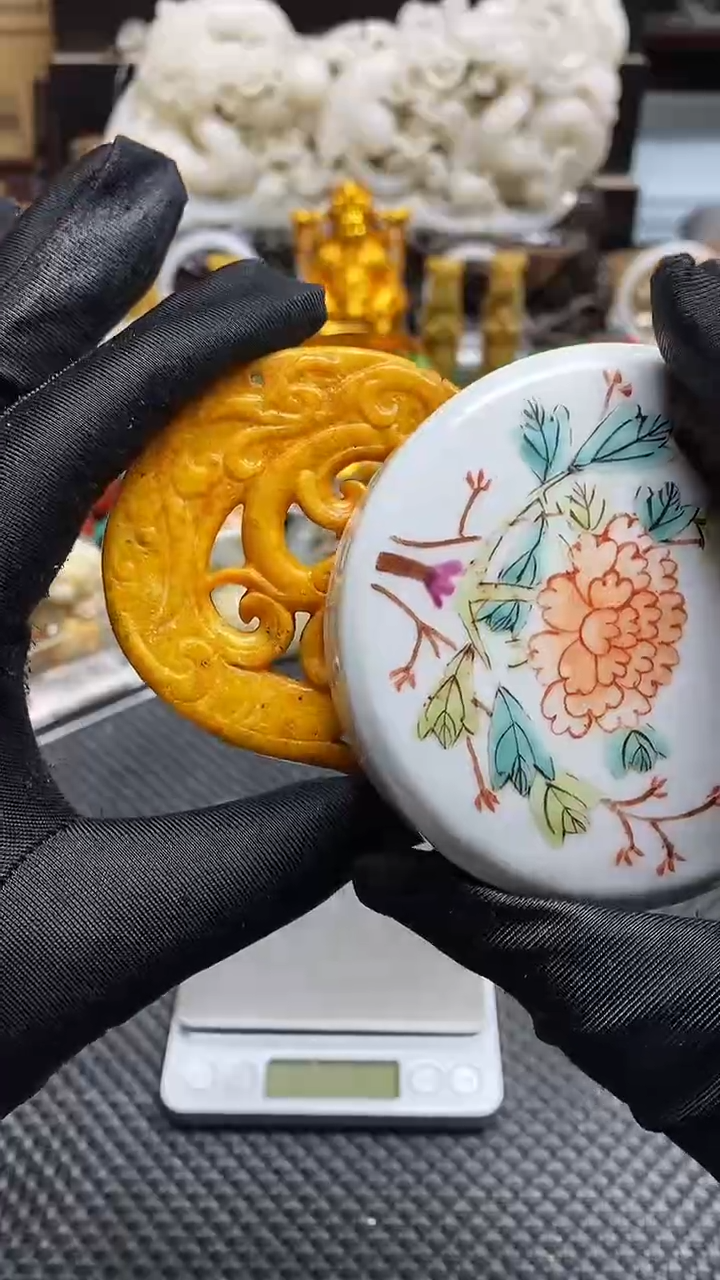 【闪购商品】瓷片瓷片瓷器 摆件1个