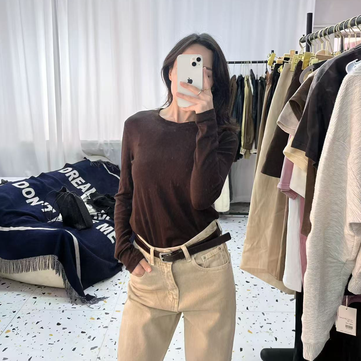 春秋款圆领打底衫