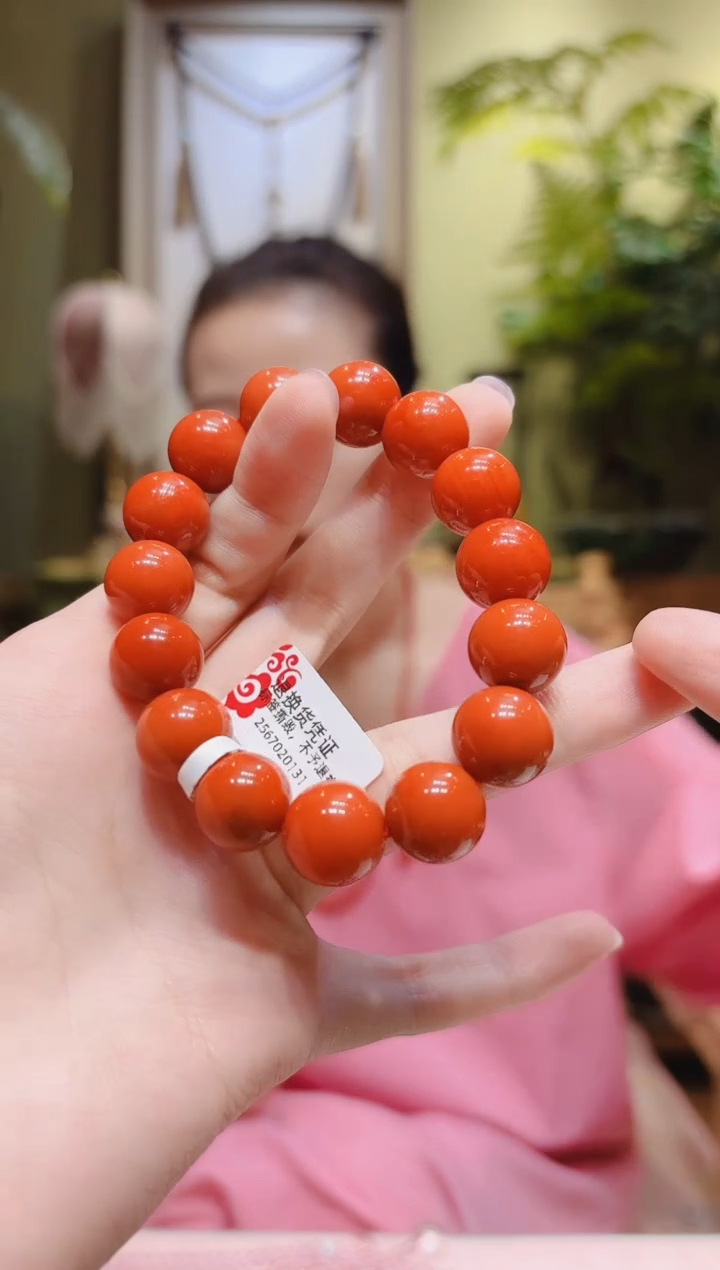 【闪购商品】南红玛瑙手串未镶嵌圆珠南红手串20/13.3