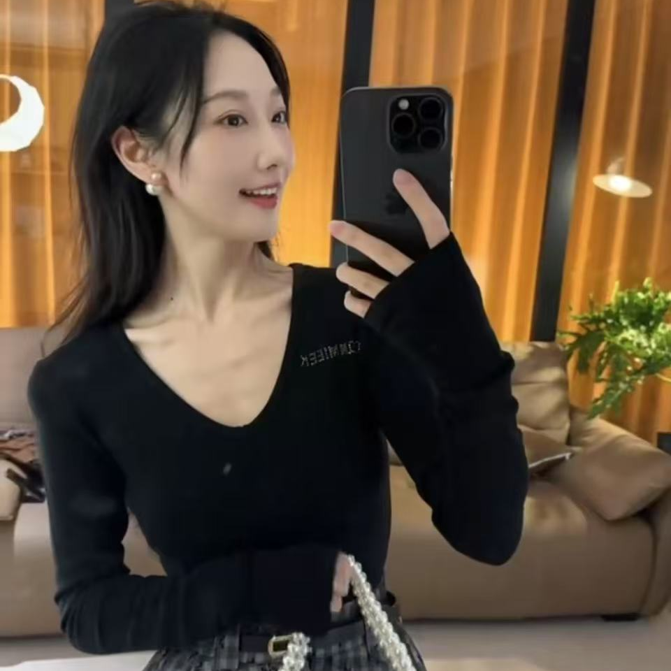 【小小】初春新款轻奢风V领千鸟格纹裙2003+3007