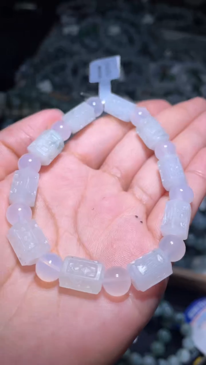 未镶嵌定制翡翠天然缅甸翡翠手串16