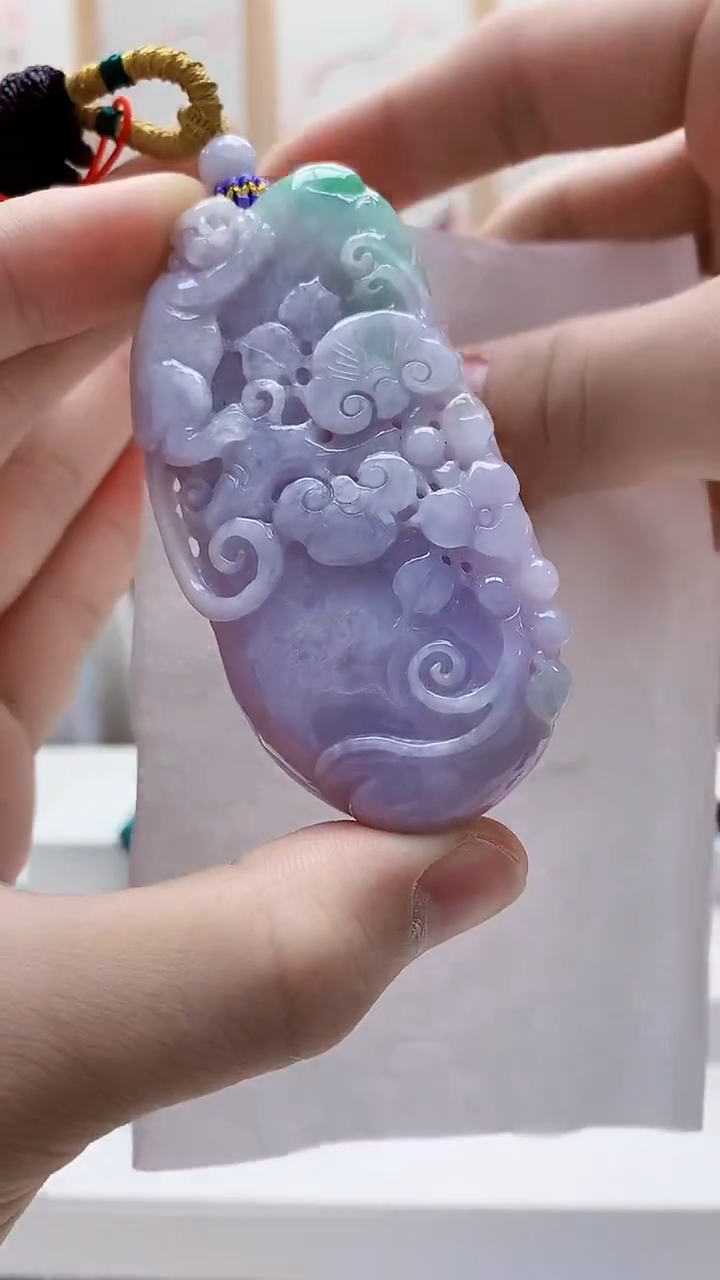 未镶嵌定制翡翠4812bb-毛货挂件42