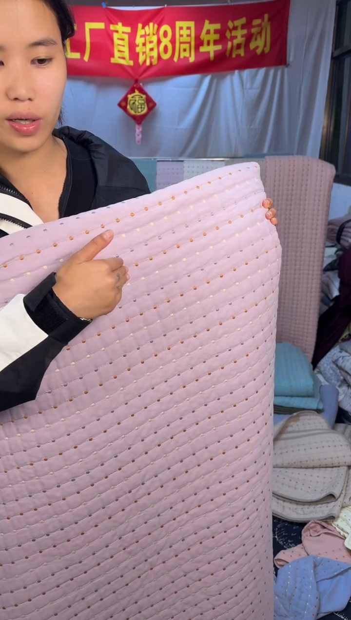 棉2.23纯棉香芋紫三件套