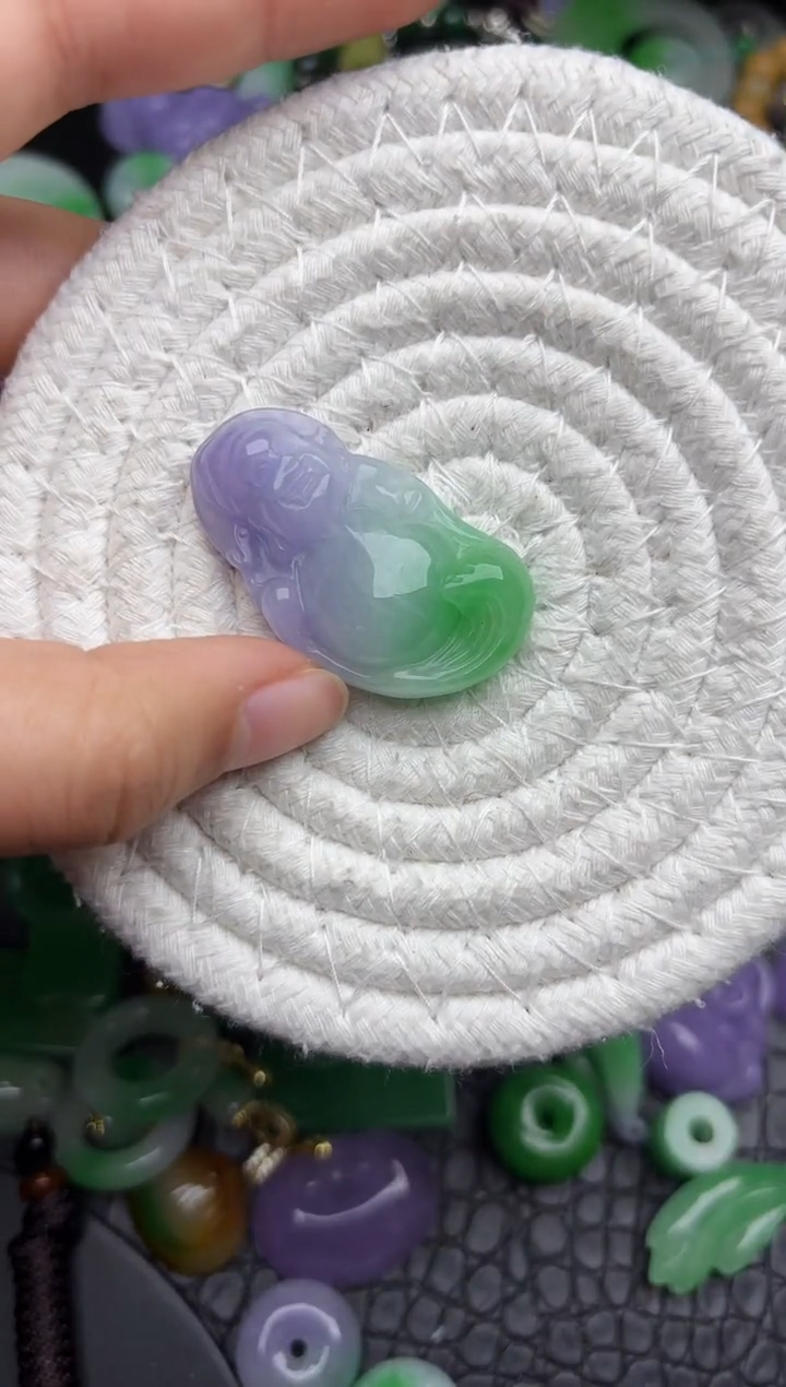 颈饰未镶嵌翡翠缅甸翡翠吊坠