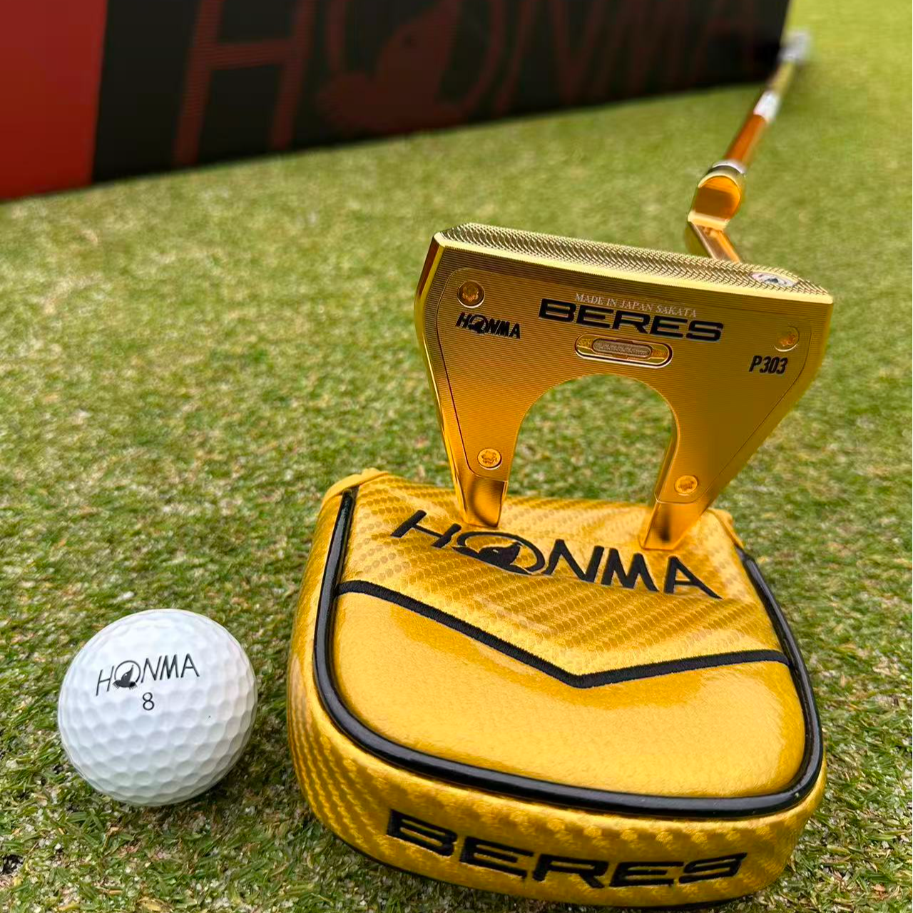 HONMA 五星金推日本制造BERES高尔夫推杆 高尔夫球杆礼盒推杆礼盒