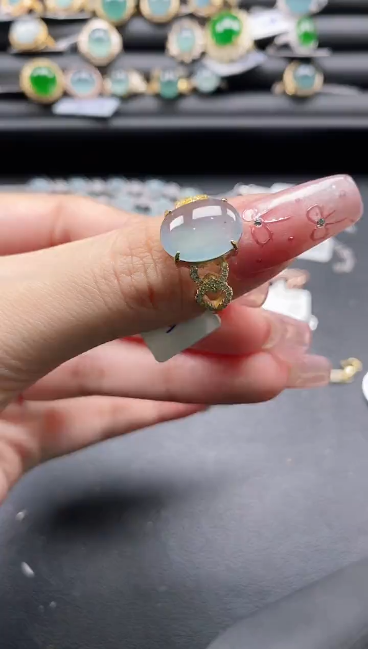 【闪购商品】翡翠戒指银S925镶嵌11111