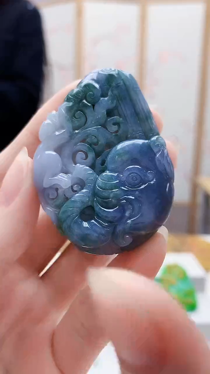 未镶嵌定制翡翠4829ry-毛货挂件4