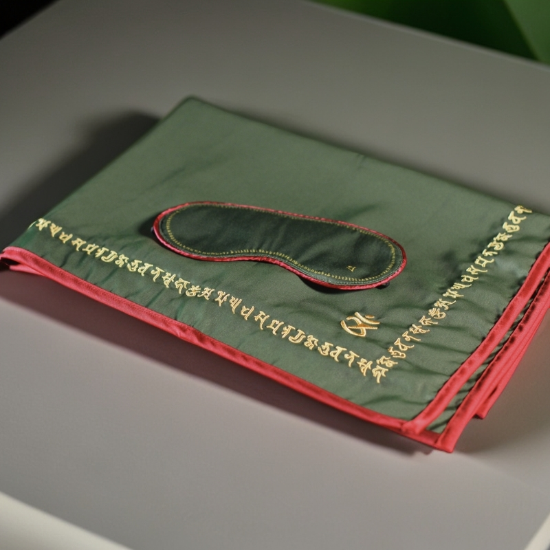 眠寝枕巾＋睡眠眼罩套装