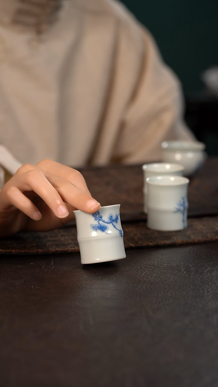 【闪购商品】杯聚澜堂松枝小竹节杯