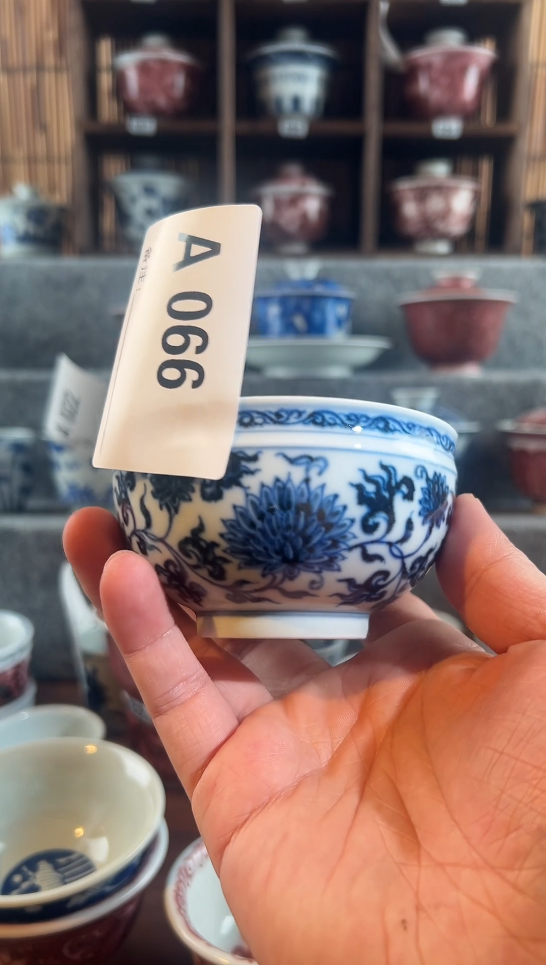 【闪购商品】a066天禄言瓷缠只莲杯子