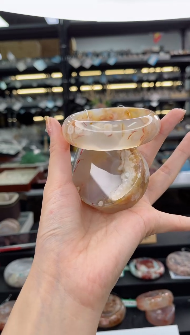 【闪购商品】石英质玉手镯未镶嵌57圈口（赠品镯心）3681493