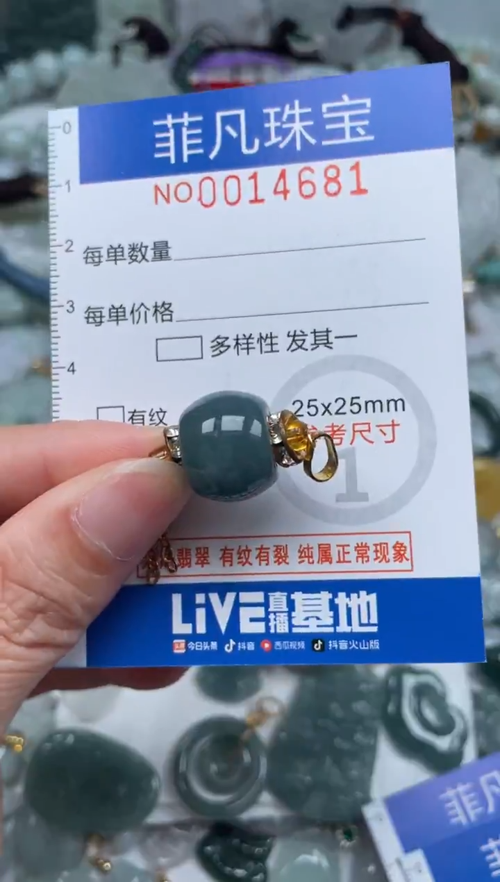 颈饰未镶嵌翡翠14681