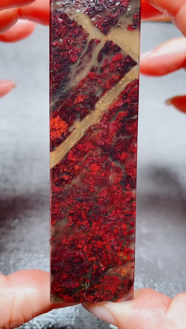 玉桂林鸡血玉素章9 2.6左右