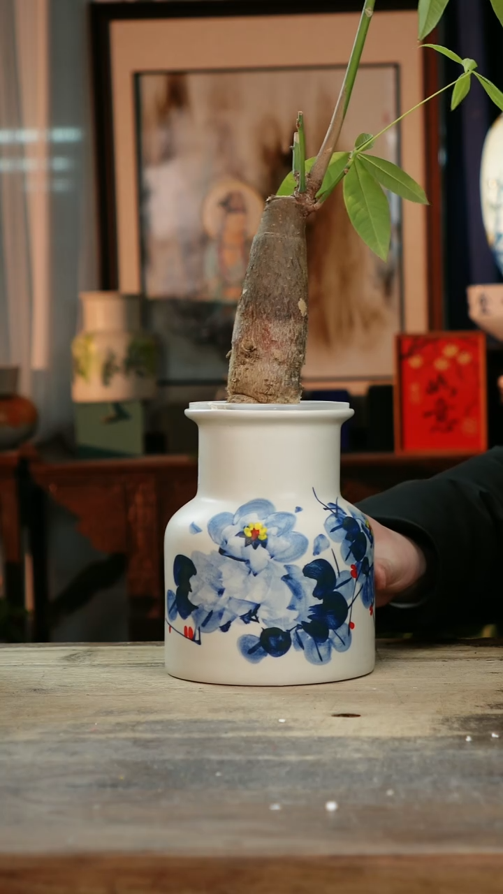 【闪购商品】瓷片景德镇纯手工釉下彩精品花瓶