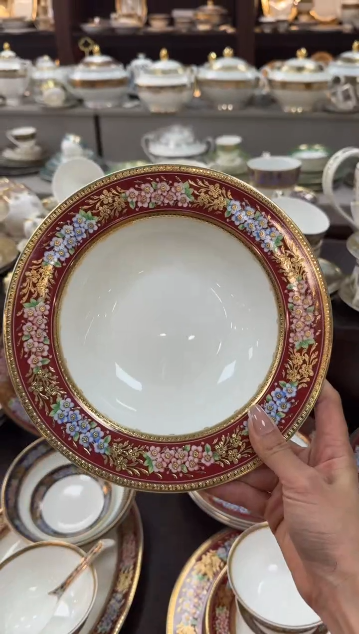 【闪购商品】瓷片8.5英寸草帽盘 福利款 微瑕 2个