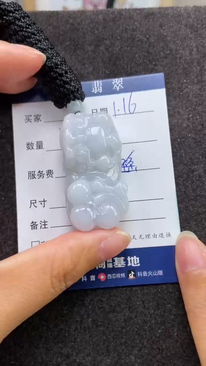 【闪购商品】翡翠颈饰未镶嵌多人貔貅