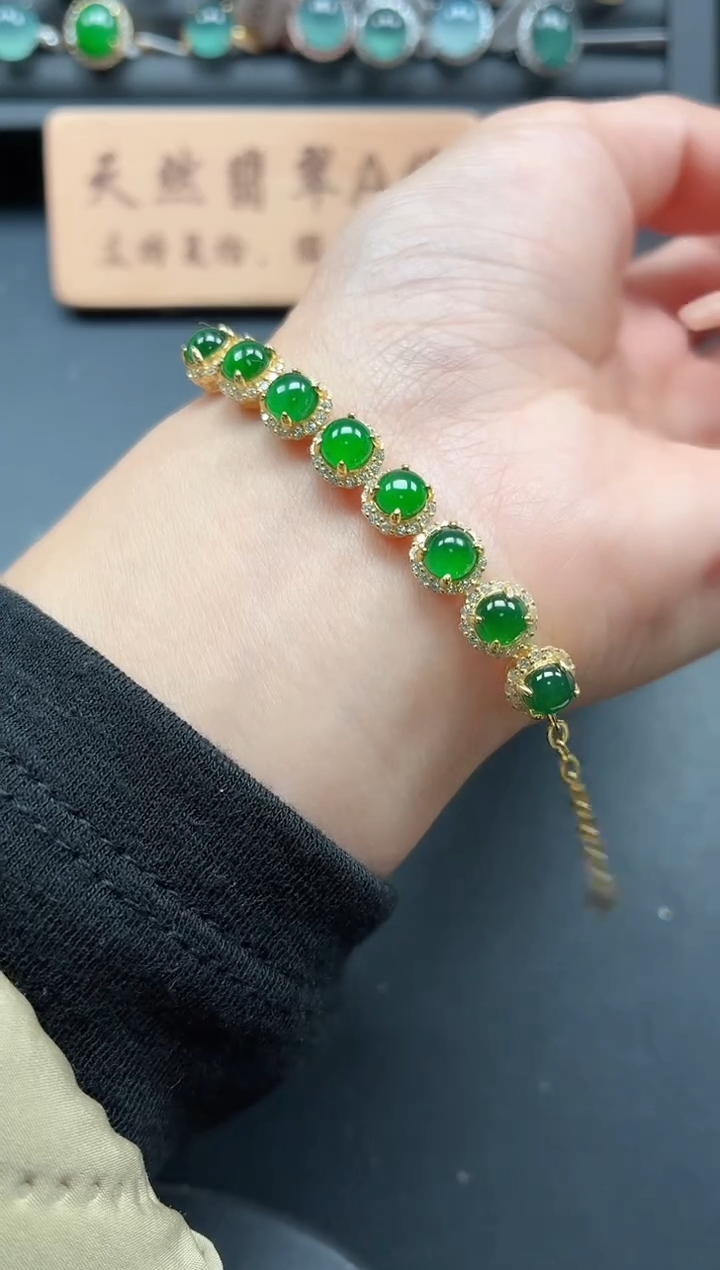 银S925镶嵌戒指翡翠111