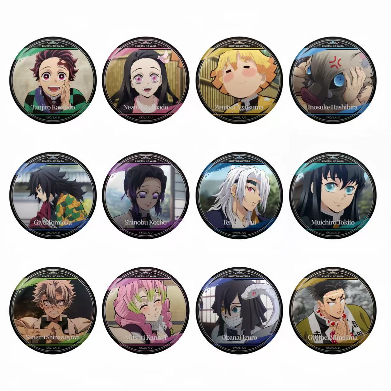 鬼灭之刃次元波板糖柱训练篇主题吧唧 徽章盲盒