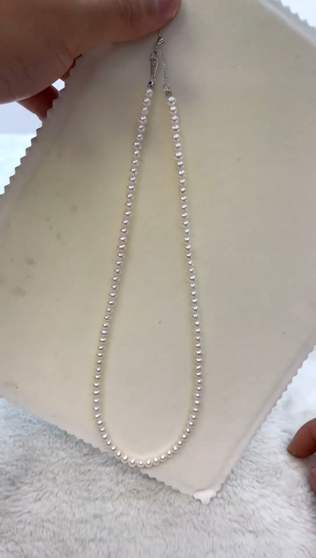 颈饰银S925镶嵌淡水珍珠4-5