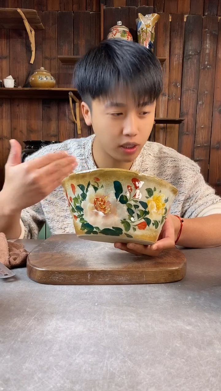 碗466，手工手绘，超值陶瓷