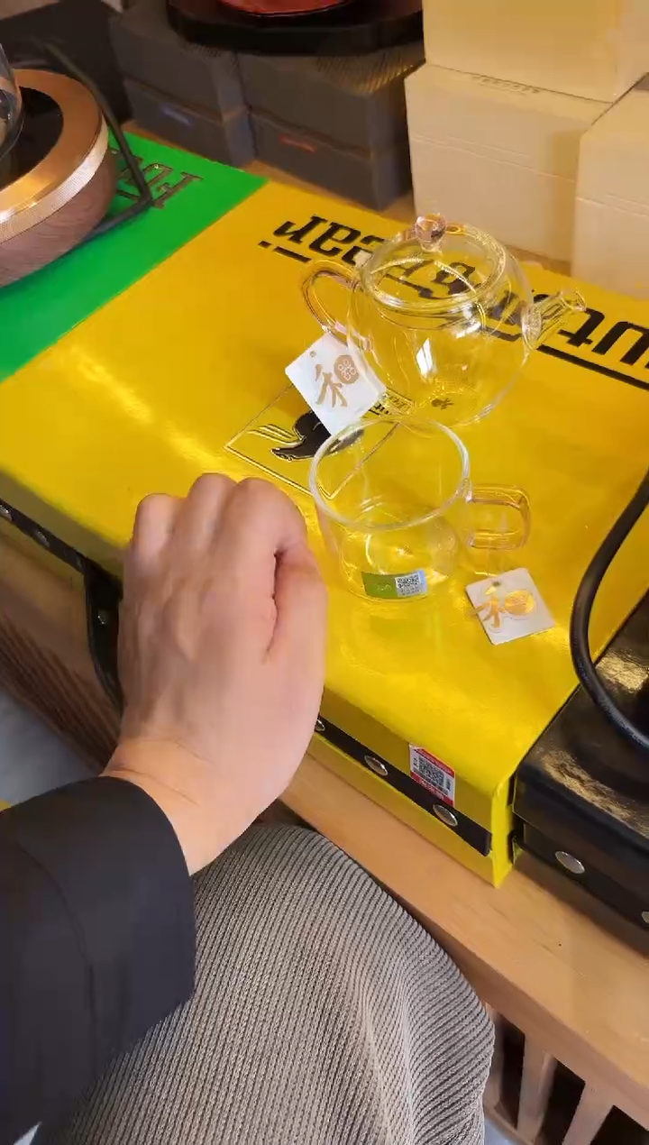 禾器/文巧壶/浅粉+清禾杯浅粉/一对