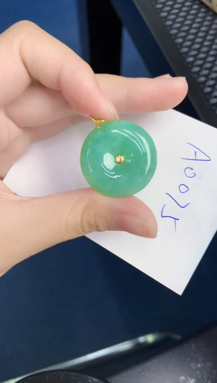 【闪购商品】翡翠颈饰18K金镶嵌000000000