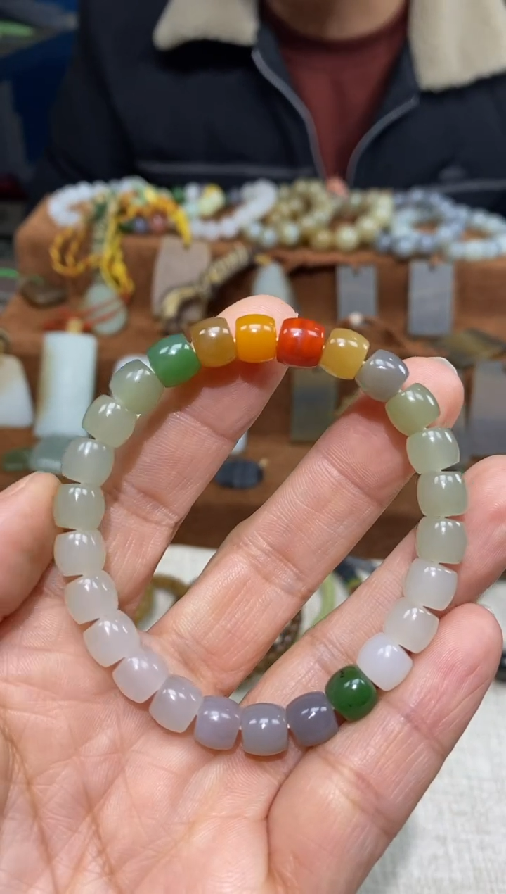 【闪购商品】和田玉手链未镶嵌颜色多样性发货拍一发一