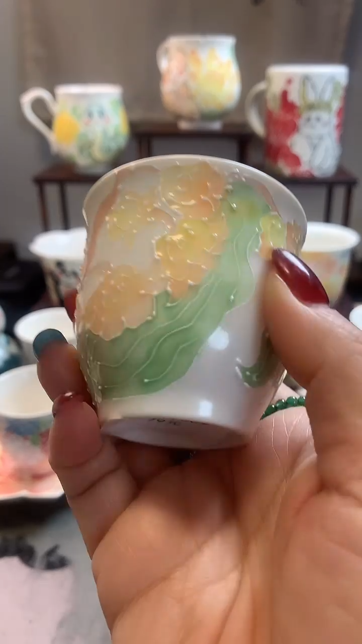 一味*手绘*玉露杯