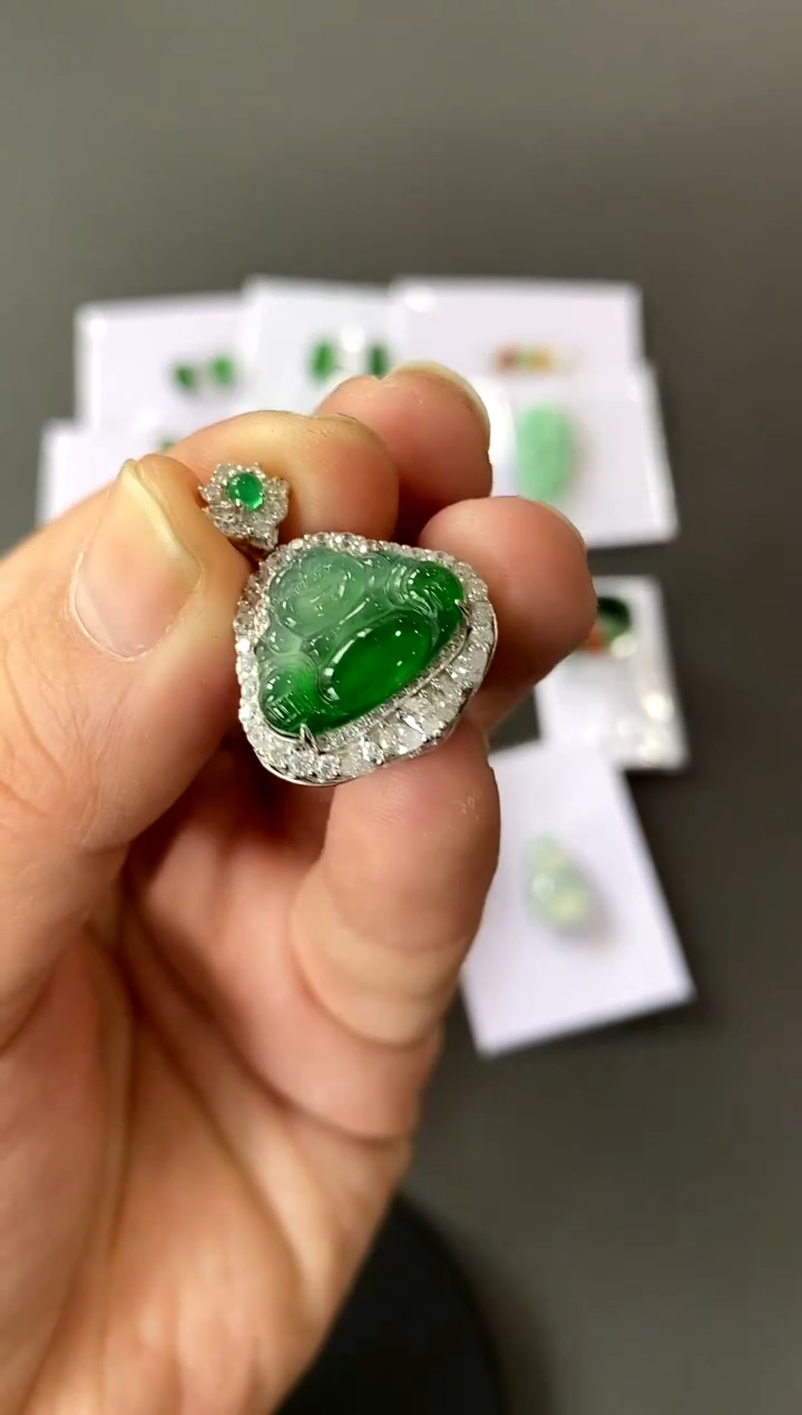 【闪购商品】翡翠颈饰银S925镶嵌买断价