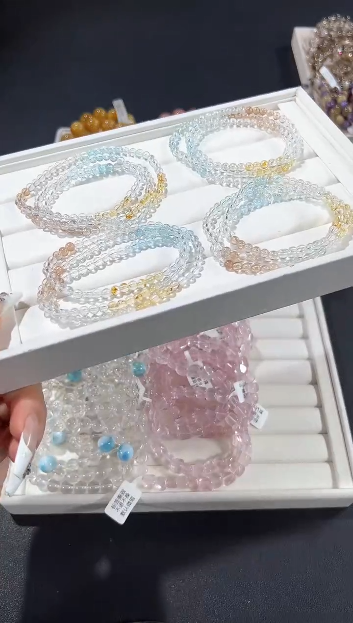 未镶嵌托帕石手链5q多样性发其一【1条】默认微瑕