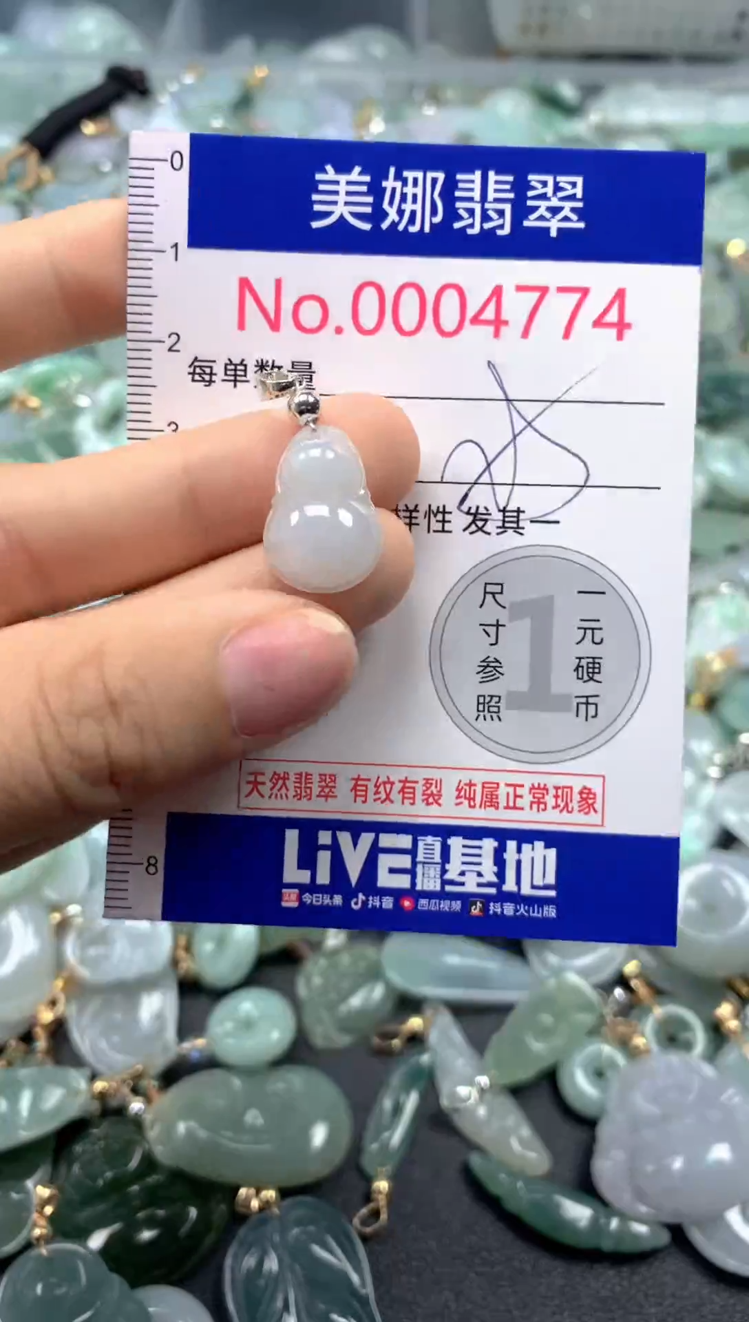 颈饰未镶嵌翡翠4774