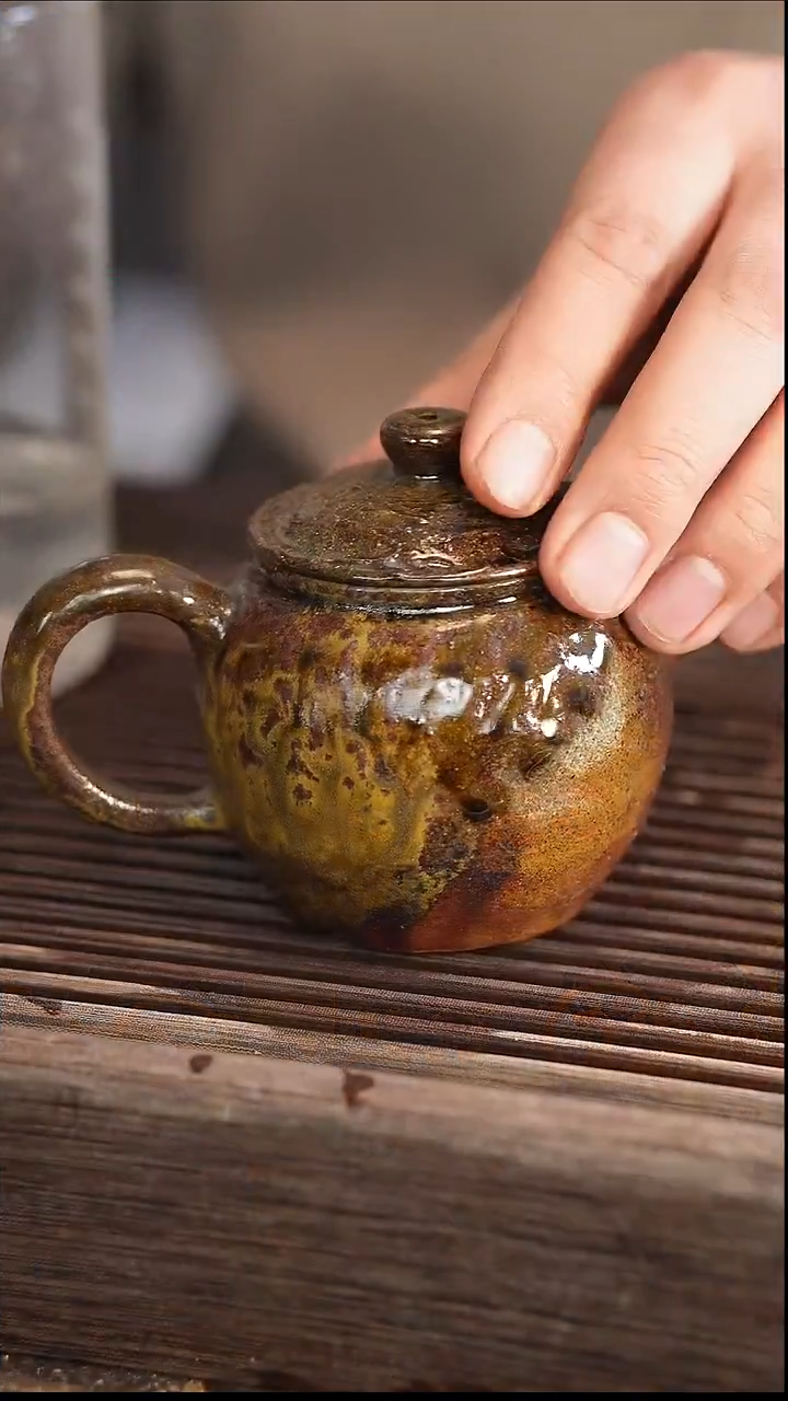 茶壶紫砂20号 柴烧 210cc