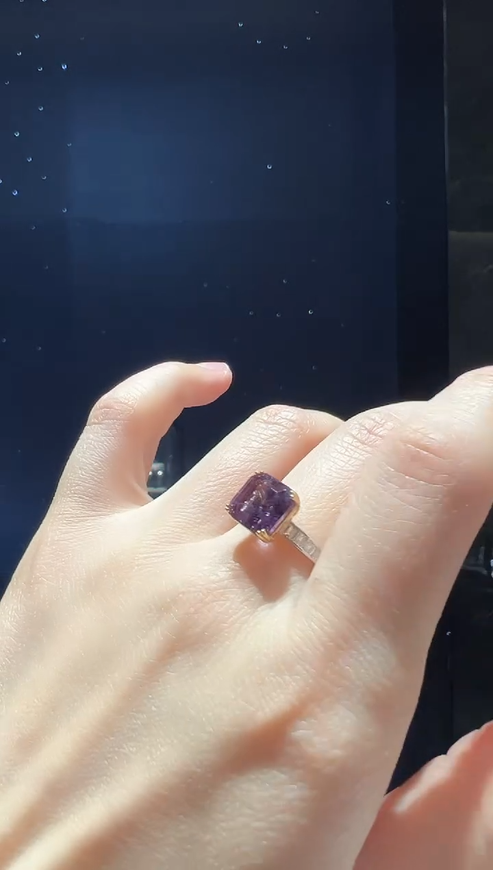 【闪购商品】水晶戒指银S925镶嵌45】