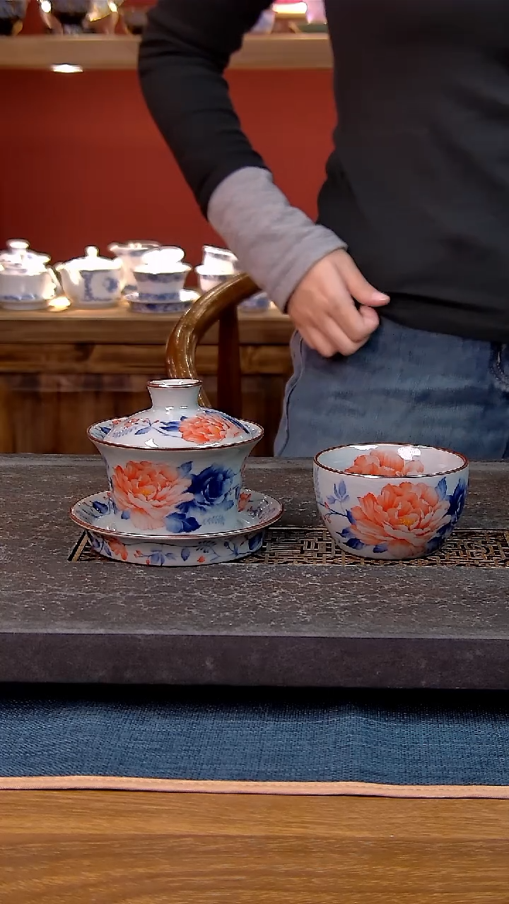 简装家用款2件套 老陶泥开片纹陶瓷茶具