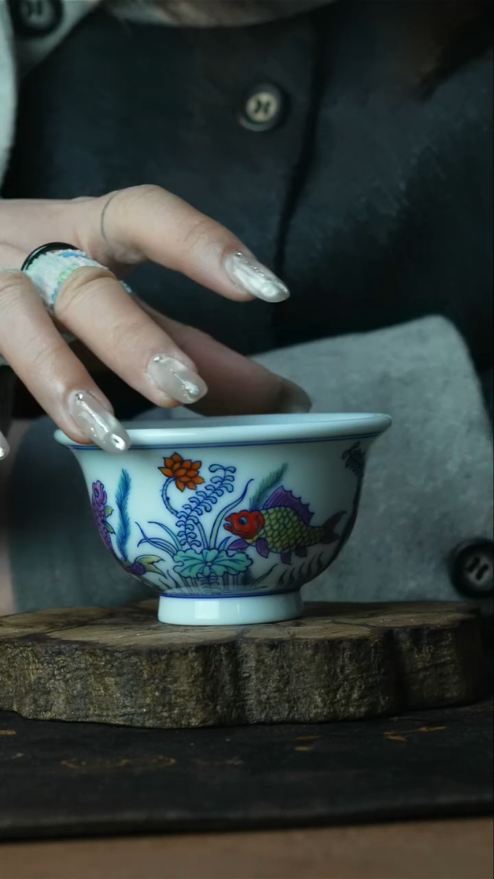 【闪购商品】杯景德镇手工手绘杯子善听