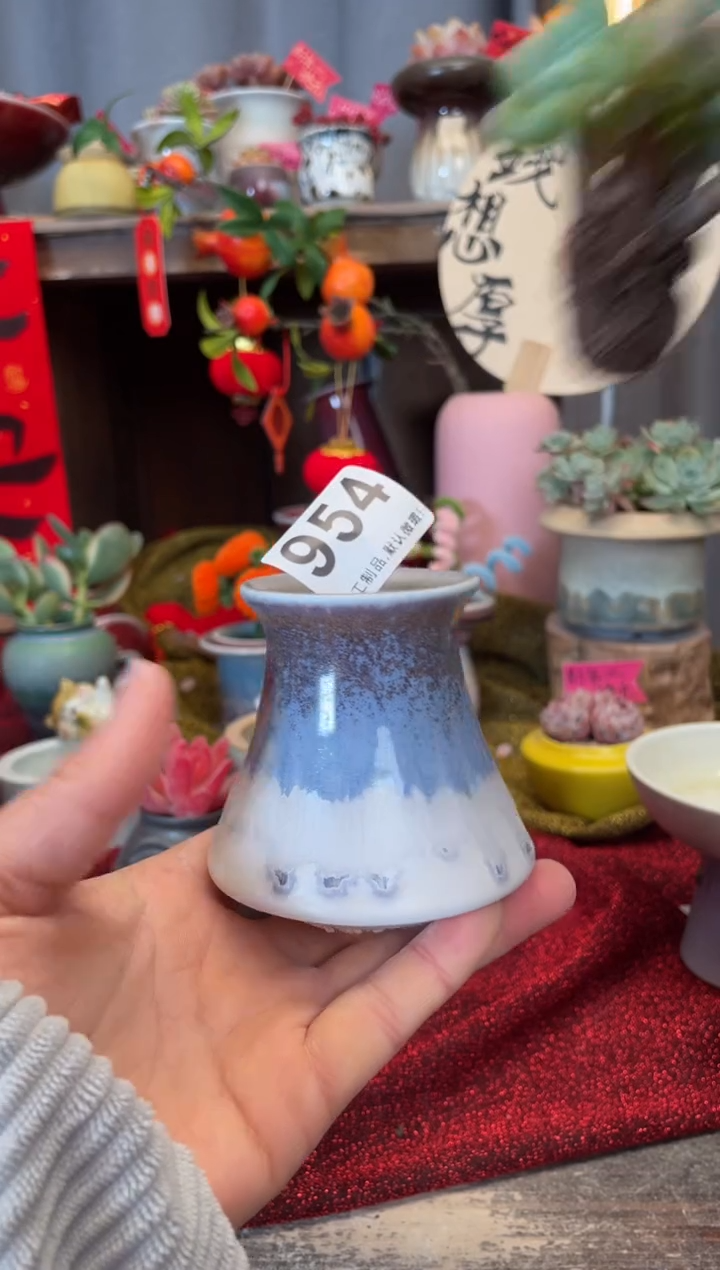 【闪购商品】摆件954知木小芳花盆