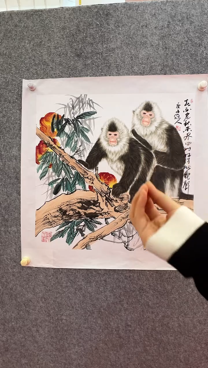 【闪购商品】绘画王冠人-4平尺-工笔国画