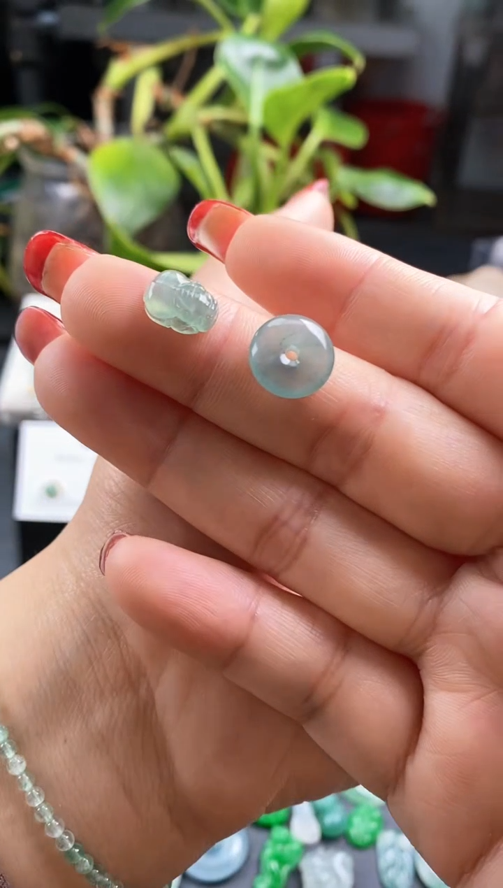 【闪购商品】翡翠散珠貔貅平安扣