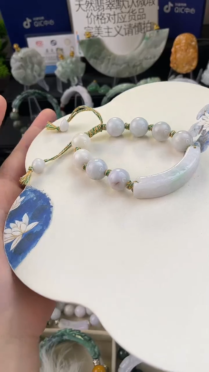 未镶嵌手链翡翠手工定制默认微瑕播介绍为准