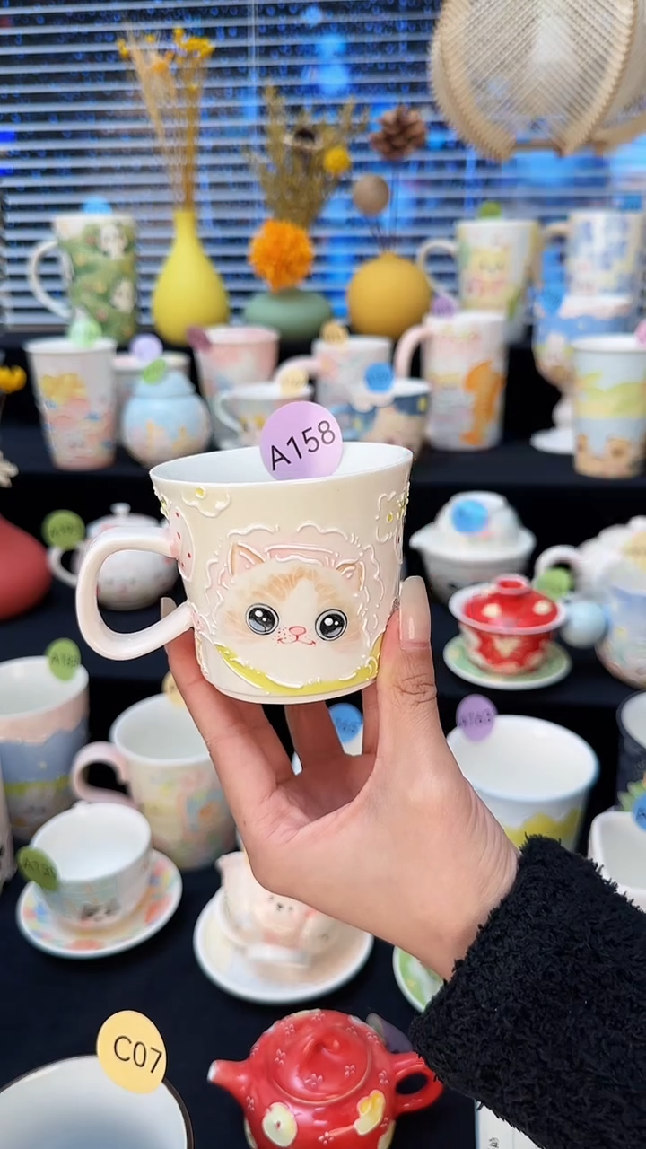 【闪购商品】摆件景德镇高温立体釉创意瓷
