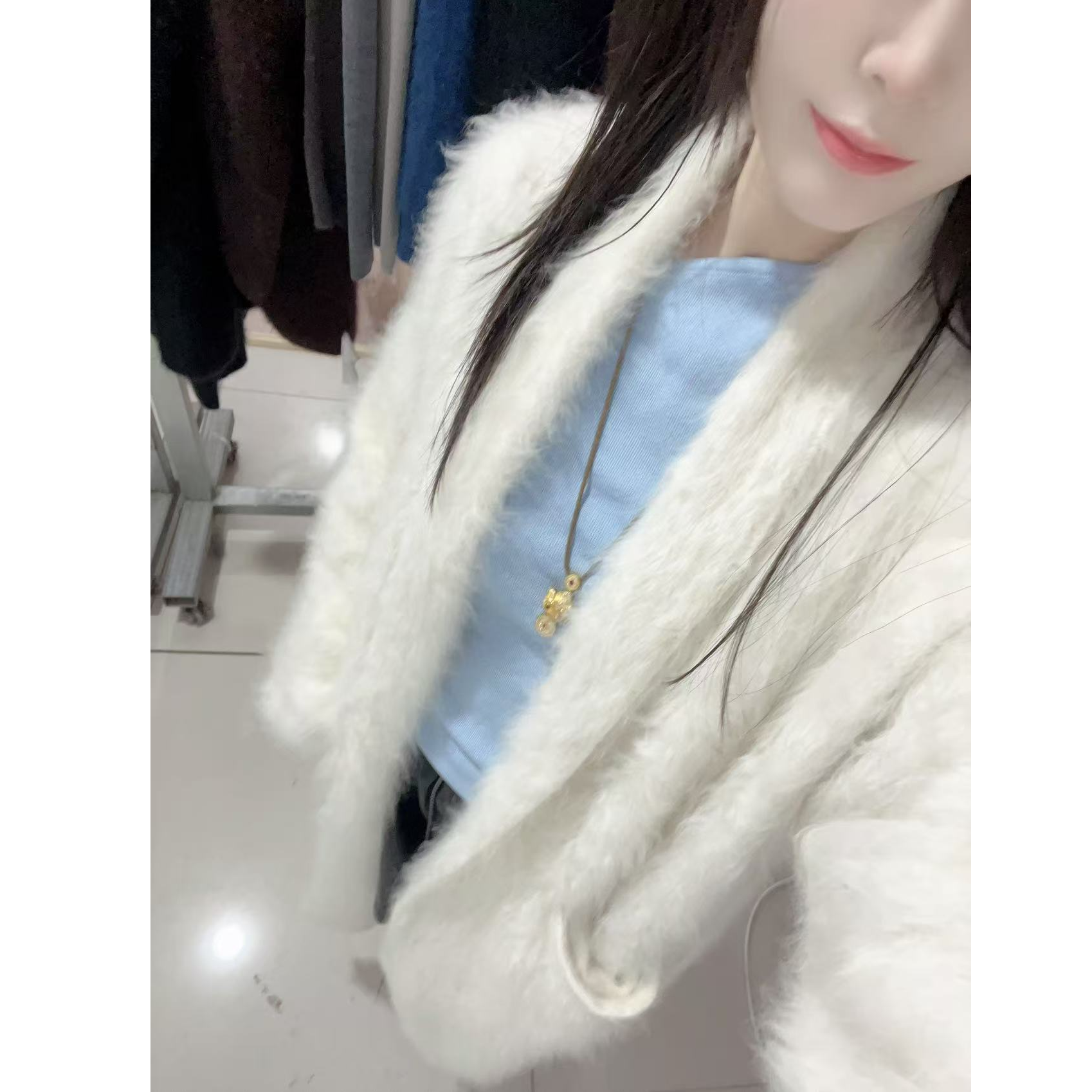【特种小动物毛毛】“白月光”贝贝白睡袍024