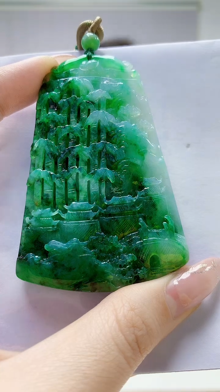 未镶嵌定制翡翠4829jw-毛货挂件69