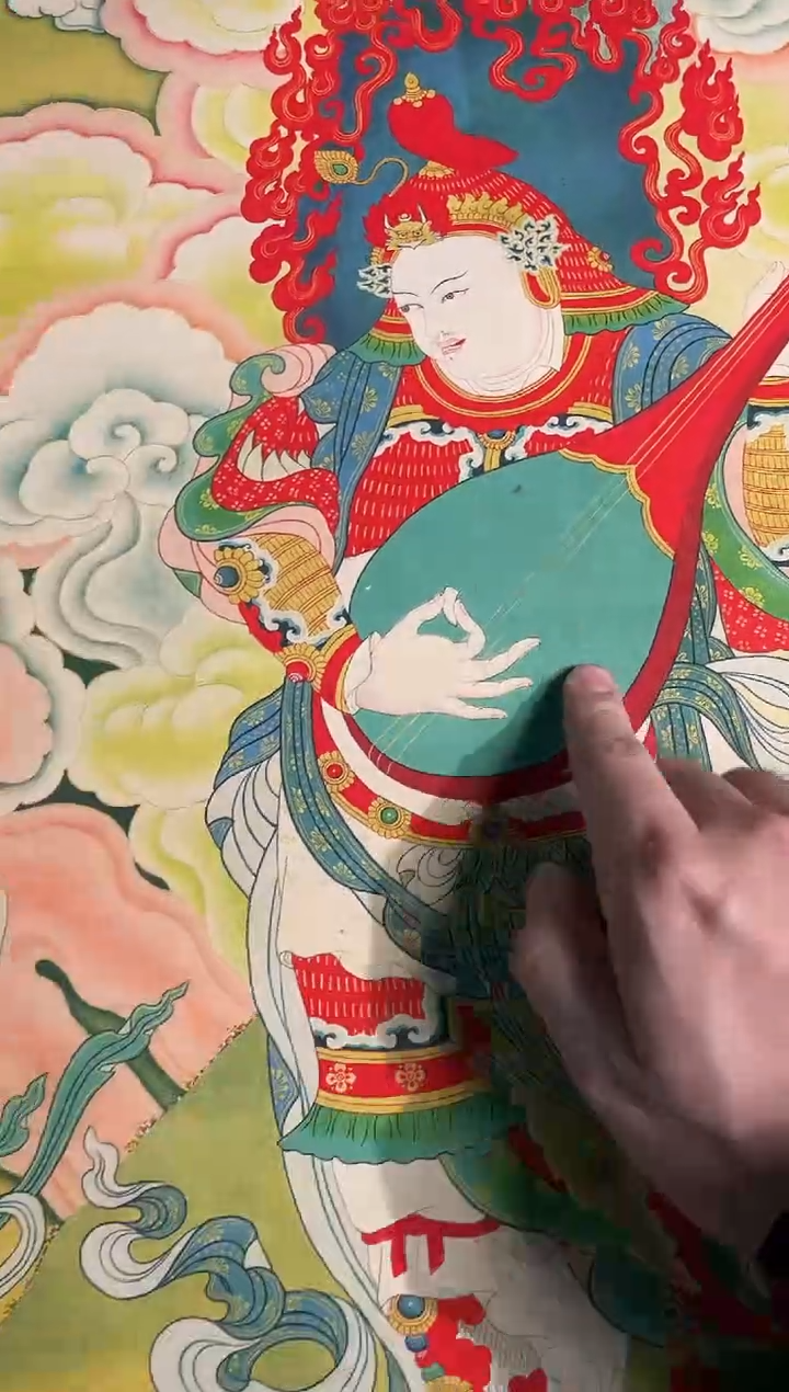 卷轴画曦曦的唐卡tk160