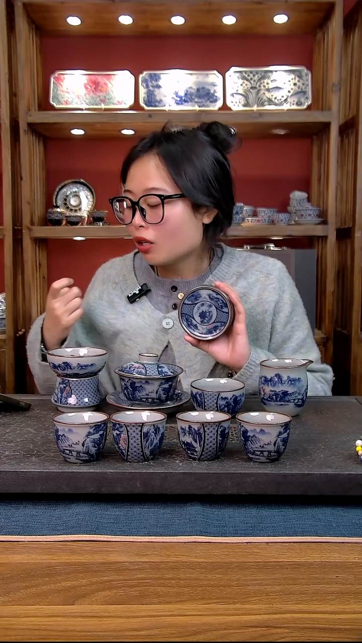 简装家用款9件套 老陶泥开片纹陶瓷茶具