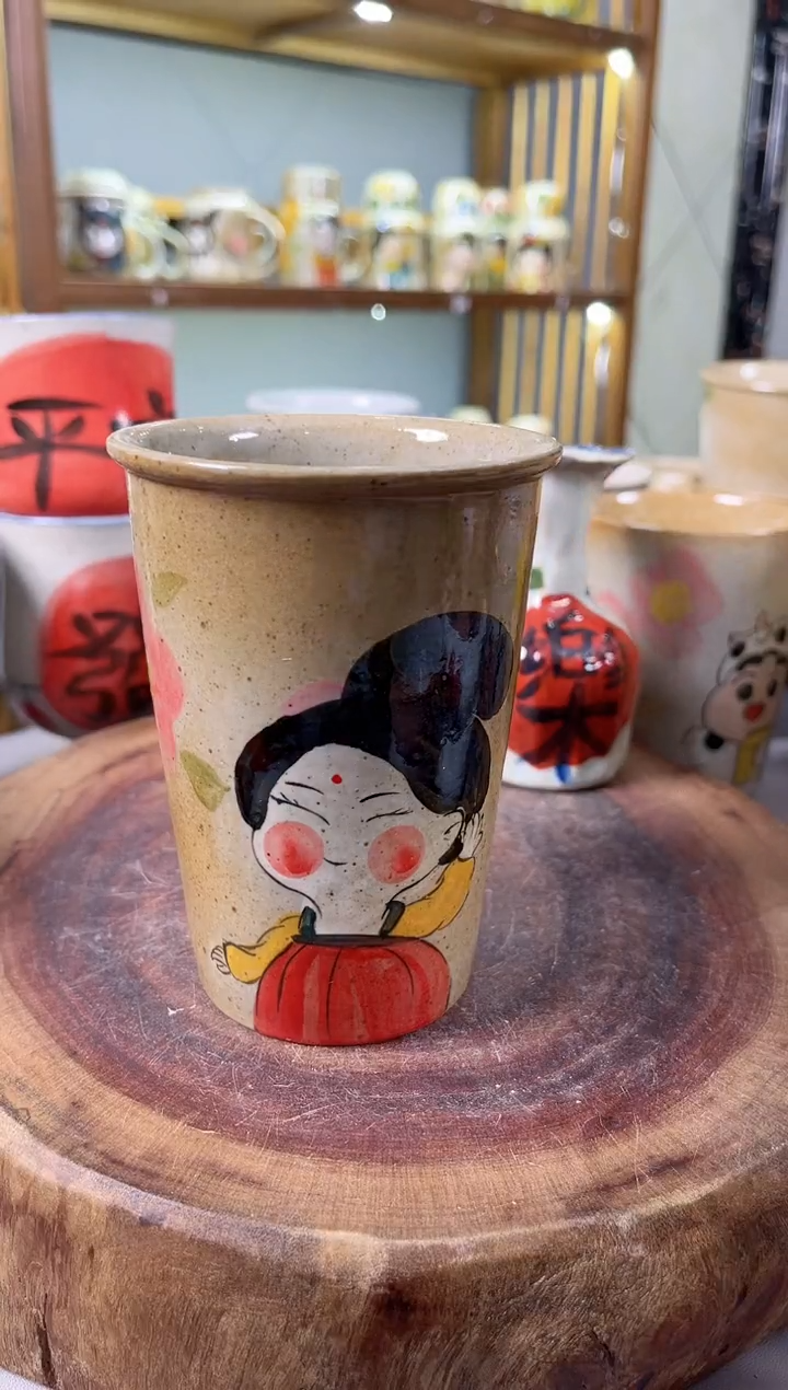 【闪购商品】瓷片手绘高温釉下彩陶瓷
