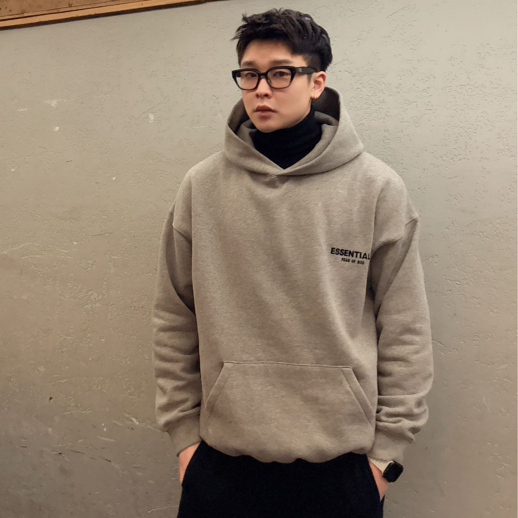 【SS22卫衣合集】第八季后背双排植绒连帽男女同款卫衣加绒套头帽衫