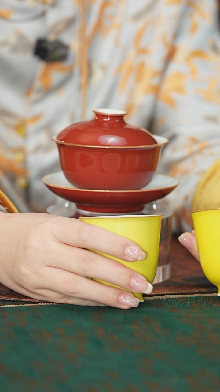 【闪购商品】摆件耕道堂西施三才盖碗